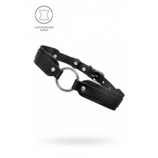 Чокер-ошейник со скруглёнными углами натуральная кожа чёрный Чокер-ошейник со скруглёнными углами натуральная кожа чёрный