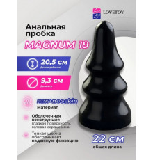 Анальная втулка гигант Black Magnum 22 см
