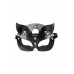 Маска кошки рельефная натуральная кожа чёрная Маска кошки рельефная натуральная кожа чёрная