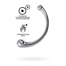 Металлический фаллоимитатор Toyfa серебристый 21 см