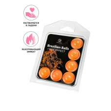 Массажное масло Secret Play Brazilian Balls с разогревающим эффектом 6 шт