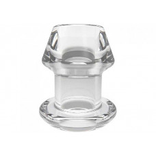 Анальная пробка с тоннелем Warmy прозрачная 7,7 см Анальная пробка с тоннелем Warmy прозрачная 7,7 см