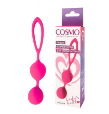 Вагинальные шарики Cosmo розовые 17 см