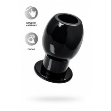 Анальная втулка c тоннелем черная 7,5 см Анальная втулка c тоннелем черная 7,5 см