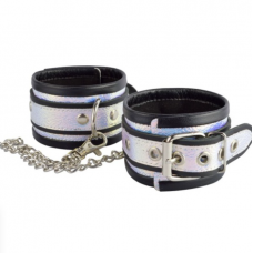 Наручники Sitabella перламутр черные кожа Наручники Sitabella перламутр черные кожа