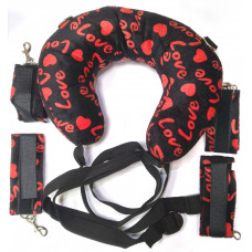 Стропа фиксирующая с подушкой черная 90 см