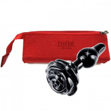 Анальная втулка Floret стекло черный 10 см Анальная втулка Floret стекло черный 10 см