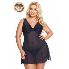 Комбинация и стринги SoftLine Collection Berta синий XXL Комбинация и стринги SoftLine Collection Berta синий XXL