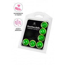 Массажное масло Secret Play Brazilian Balls с эффектом вибрации 6 шт