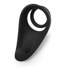 Эрекционное кольцо двойное со стимулятором промежности Sex Expert черное 3 см Эрекционное кольцо двойное со стимулятором промежности Sex Expert черное 3 см