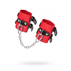 Наручники мягкие с двумя ремешками с люверсами натуральная кожа Наручники мягкие с двумя ремешками с люверсами натуральная кожа