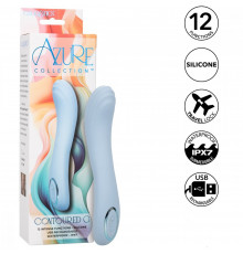 Вибромассажер для точки G Azure Collection Contoured G голубой 22,75 см