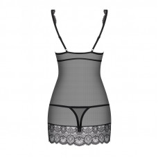 Комбинация и стринги 853-CHE-1 Obsessive черная S/M Комбинация и стринги 853-CHE-1 Obsessive черная S/M