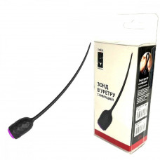 Уретральный зонд с вибрацией силикон черный 18 см