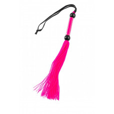 Флоггер с резиновыми хвостами фуксия 28 см (в пакете)