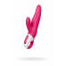 Вибратор Satisfyer Vibes Mr. Rabbit силикон красный 22,1 см