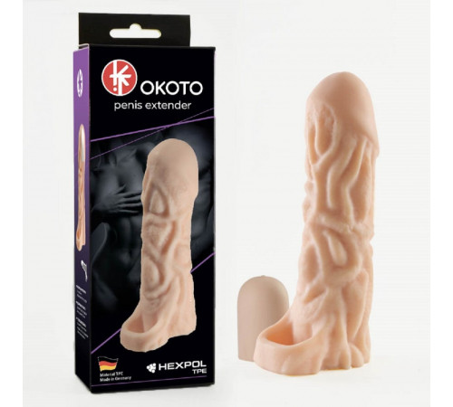 Насадка - удлинитель Okoto penis extender 15,5 см