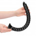 Анальная втулка змея Swirled Anal Snake черная 44,9 см