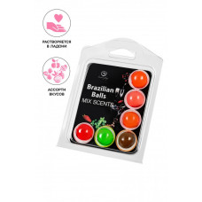 Массажное масло Secret Play Brazilian Balls микс ароматов 6 шт