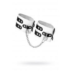 Оковы Pecado с двумя ремешками с люверсами белые 25 см Оковы Pecado с двумя ремешками с люверсами белые 25 см