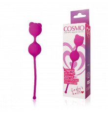 Вагинальные шарики Cosmo розовые 16 см