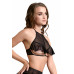 Эротический бралетт Erolanta Karen с открытой грудью черный 42-44 в пакете Эротический бралетт Erolanta Karen с открытой грудью черный 42-44 в пакете