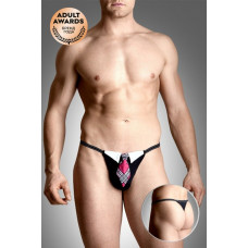Мужские стринги черные с галстуком S/L