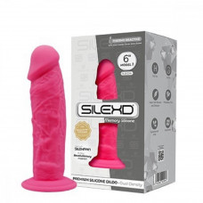 Фаллоимитатор SileXD Model 1 6 на присоске розовый 14,8 см Фаллоимитатор SileXD Model 1 6 на присоске розовый 14,8 см