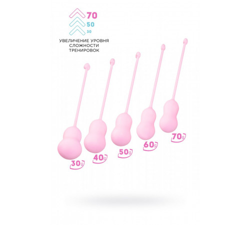 Набор вагинальных шариков Flovetta Tulips розовый 5,3 см