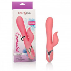 Вибратор с клиторальным стимулятором кролик и ротацией розовый 23 см Вибратор с клиторальным стимулятором кролик и ротацией розовый 23 см