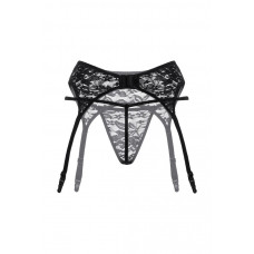 Пояс и стринги кружевные черные M/L