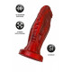 Вибратор Black&Red Monster Saur красный 21,7 см