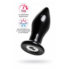 Стеклянная вибровтулка Sexus Glass чёрная 10,5 см Стеклянная вибровтулка Sexus Glass чёрная 10,5 см