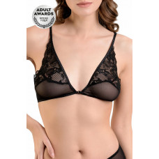 Бралетт с застежкой спереди черный 54-56 Бралетт с застежкой спереди черный 54-56