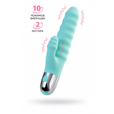 Вибратор с клиторальным стимулятором Flovetta Flax мятный 17,5 см Вибратор с клиторальным стимулятором Flovetta Flax мятный 17,5 см