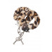Наручники с мехом леопардовые 6 см