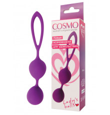 Вагинальные шарики Cosmo фиолетовые 17 см