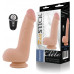 Вибратор с пультом ДУ телесный 10 режимов вибрации перезаряжаемый RealStick 16 см Вибратор с пультом ДУ телесный 10 режимов вибрации перезаряжаемый RealStick 16 см