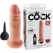 Фаллоимитатор Pipedream King Cock 7 с эффектом эякуляции 21 см