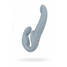 Анатомический безремневой страпон Share Vibe Pro серый 25 см