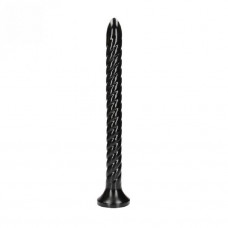 Анальная втулка змея Swirled Anal Snake черная 44,9 см