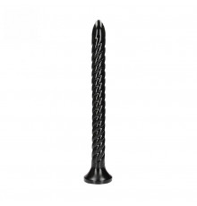 Анальная втулка змея Swirled Anal Snake черная 44,9 см