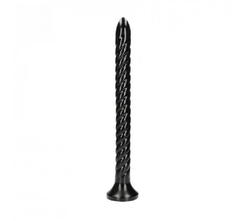 Анальная втулка змея Swirled Anal Snake черная 44,9 см