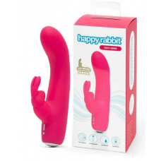 Вибратор с клиторальным стимулятором Happy Rabbit розовый 16 см Вибратор с клиторальным стимулятором Happy Rabbit розовый 16 см