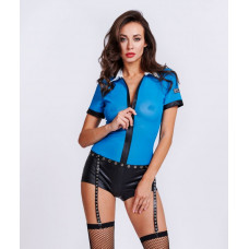 Костюм-боди полицейского на молнии синий L/XL Костюм-боди полицейского на молнии синий L/XL