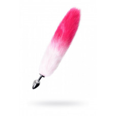 Анальная втулка с бело-розовым хвостом Medium 45 см Анальная втулка с бело-розовым хвостом Medium 45 см