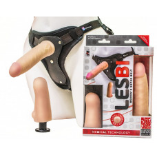 Фаллоимитатор на трусиках Harness с дополнительной насадкой 17 см