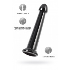 Нереалистичный фаллоимитатор Jelly Dildo черный 20 см