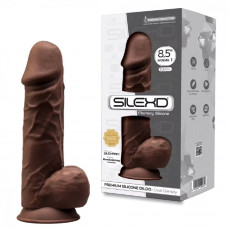 Фаллоимитатор SileXD Model 4 8,5 на присоске коричневый 21,5 см Фаллоимитатор SileXD Model 4 8,5 на присоске коричневый 21,5 см