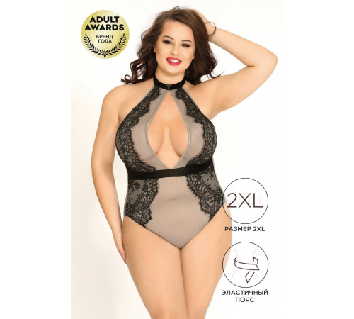 Боди Candy Girl Samantha серое 2XL